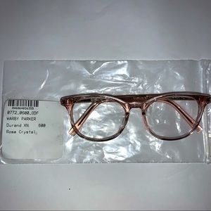 Warby Parker Durand rose crystal